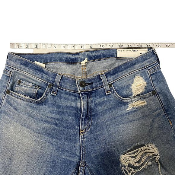 Rag & Bone Dre Distressed Ankle Slim Boyfriend Jeans in Atwater Size 26 - Picture 10 of 10